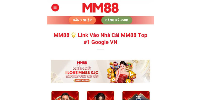 Nhấn vào đăng ký MM88.